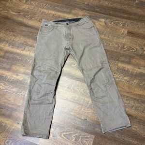 Kuhl Vintage Patina Rydr Legendary Pants 36x32 Khaki Faded Tan Canvas Workwear